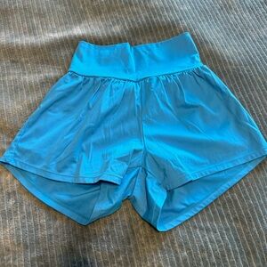 Amazon Women's Athletic Shorts in Sky Blue